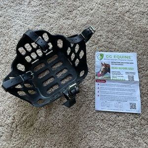 GreenGuard Equine Grazing Muzzle (Horse 5 inch Size in Black)